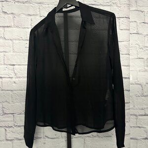 Sheer Abercrombie & Fitch Blouse